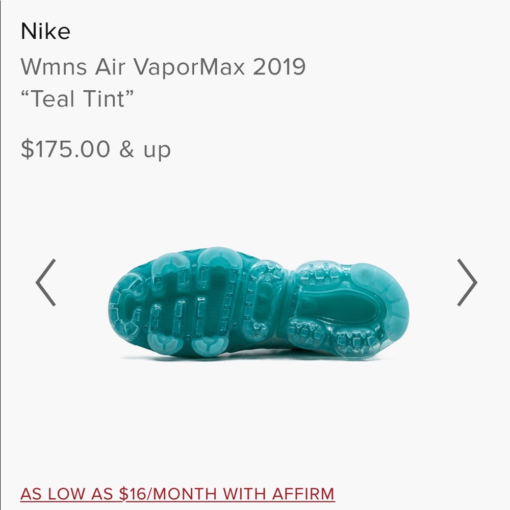 SOLD‼️‼️‼️Women’s Air Vapormax 2019 “Teal tint”. - Picture 11 of 11